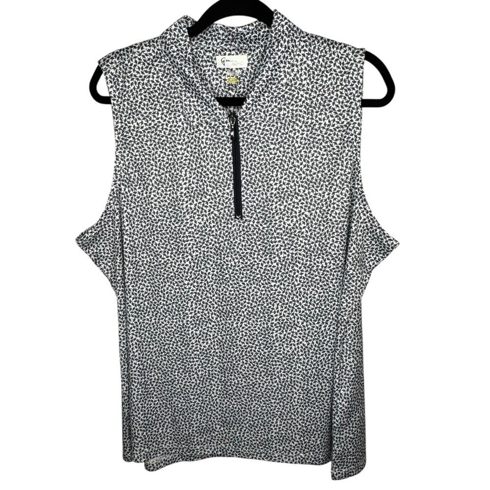 Greg Norman Golf Polo Shirt Tank Blue Sleeveless Size XXL Plus